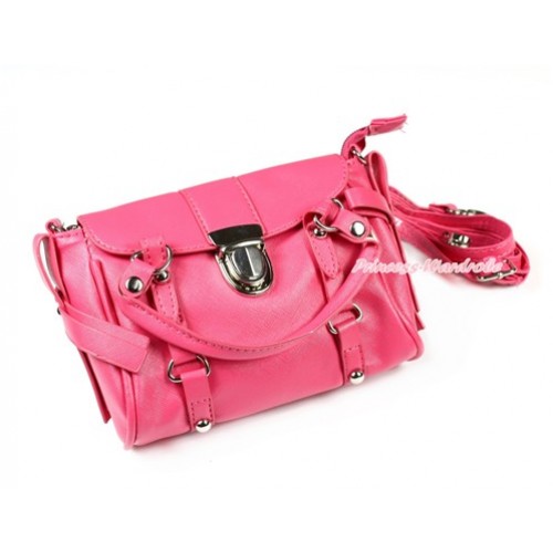 Hot Pink Luxury Chain Handbag Petti Bag Purse With Strap CB114 
